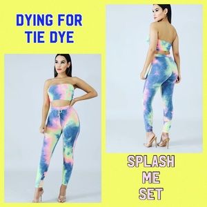 Tube top leggings set